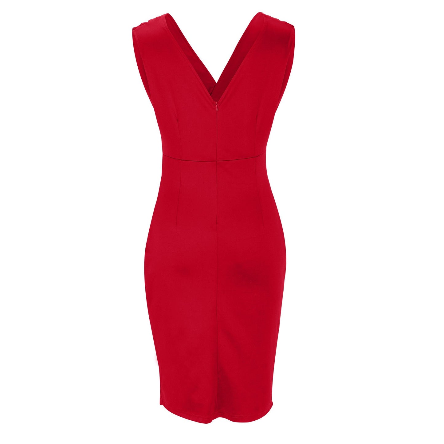 Elegante Damesjurk Met V-Hals – Getailleerde Jurk Voor Zomerfeesten En Speciale Gelegenheden