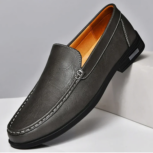 Heren Instapper Met Stikseldetail – Slip-On, Comfortzool & Voorjaar & Zomer