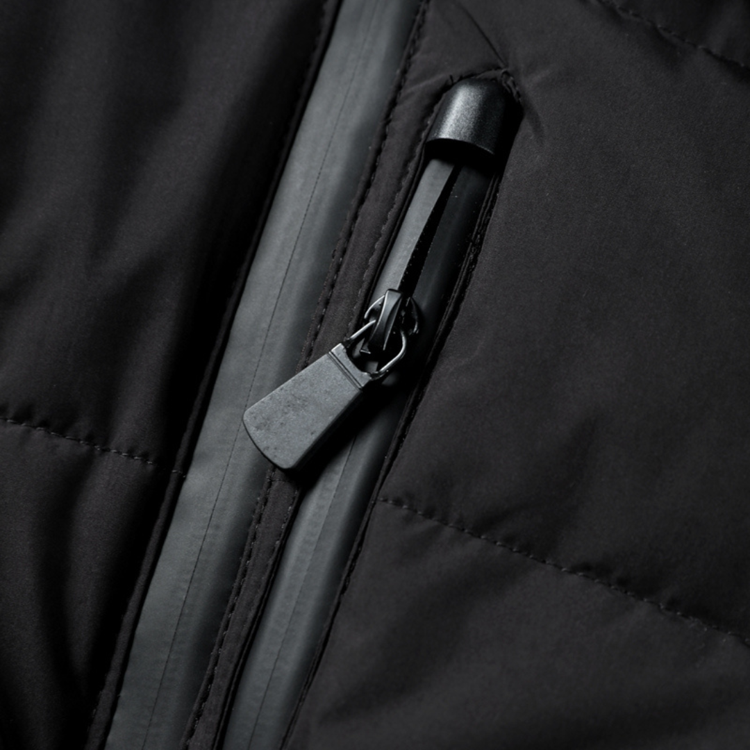 Zwarte Dames Belted Puffer Jas