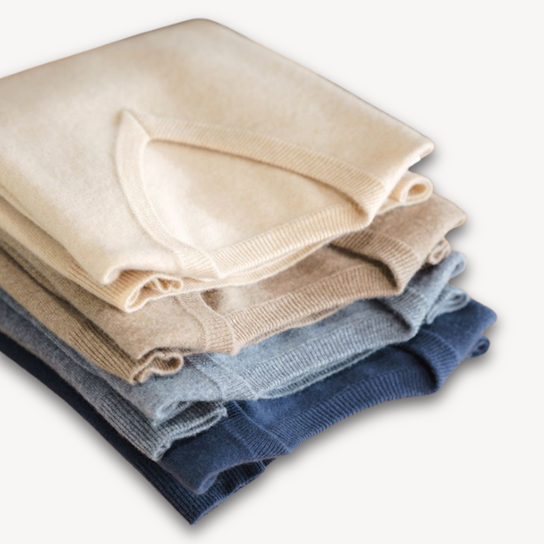 V-Hals Trui Met Cashmere Look