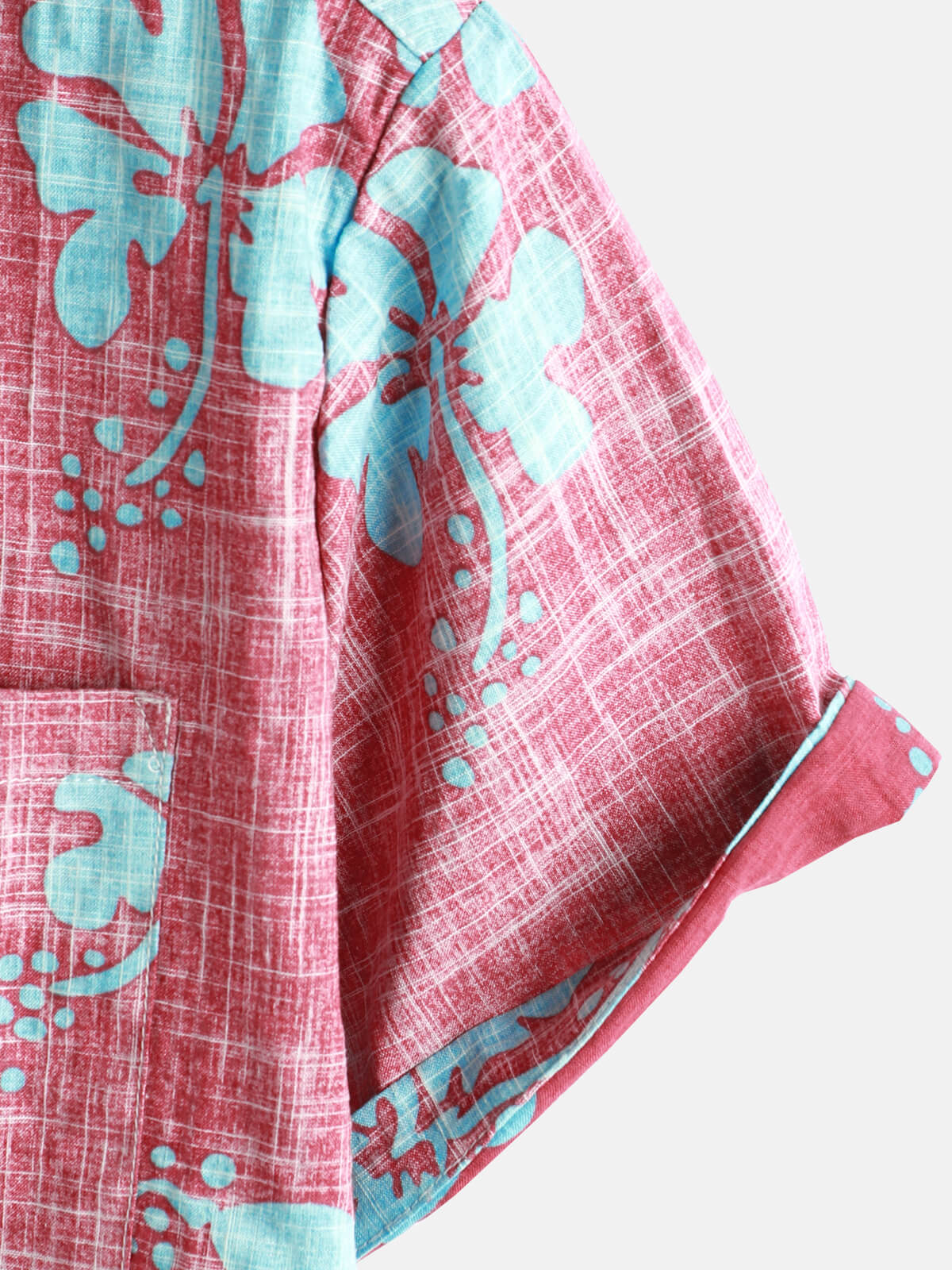 Heren Zomeroverhemd Met Korte Mouwen En Bloemenprint – Voorjaar En Zomer