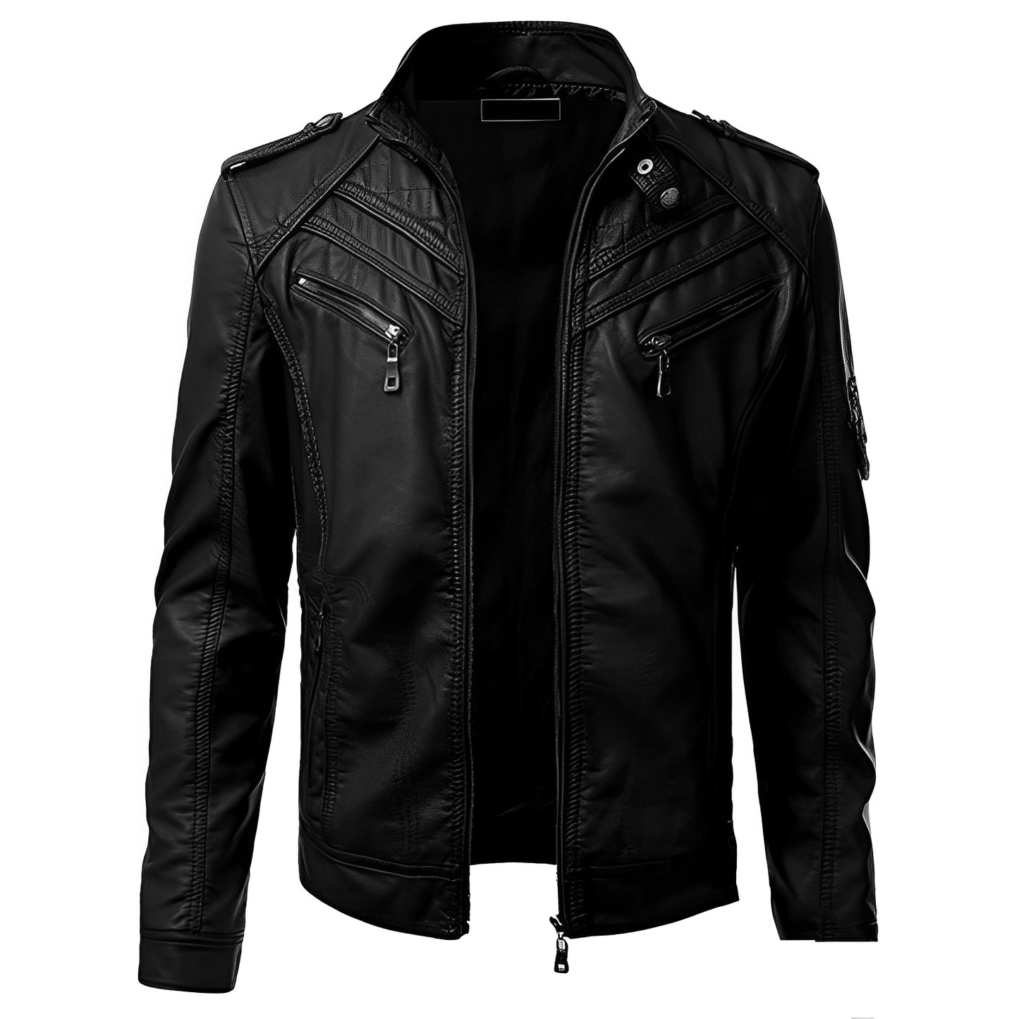 Bikerjack Voor Heren Met Ritsdetails – Stoere Leerlook Voor Elke Dag Met Karakter