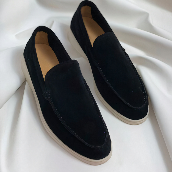 Heren Instapper Suède Look – Slip-On, Comfortzool & Voorjaar & Zomer