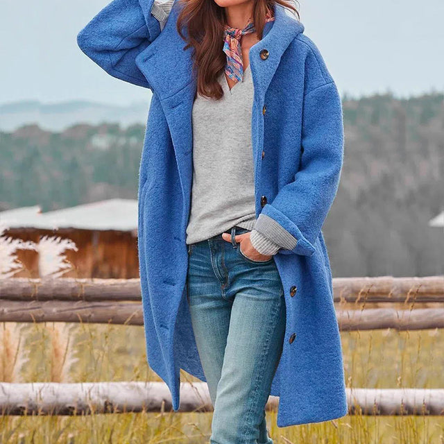Oversized Wollen Mantel Voor Dames – Comfortabel En Stijlvol Voor Herfst En Winter