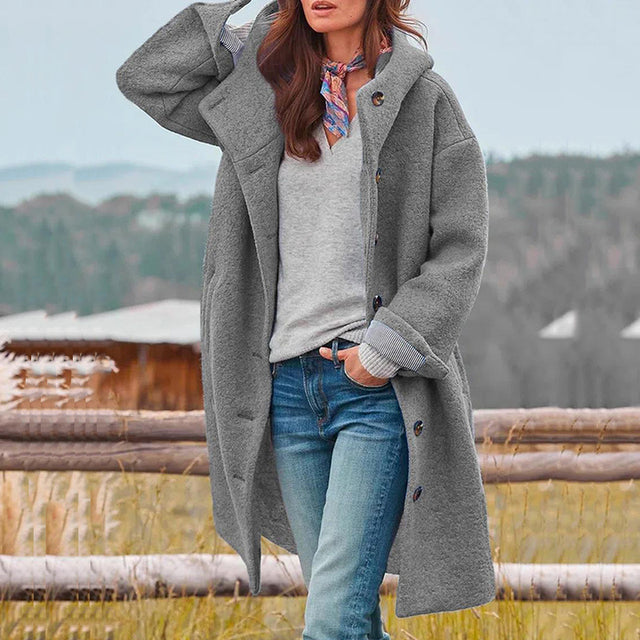 Oversized Wollen Mantel Voor Dames – Comfortabel En Stijlvol Voor Herfst En Winter