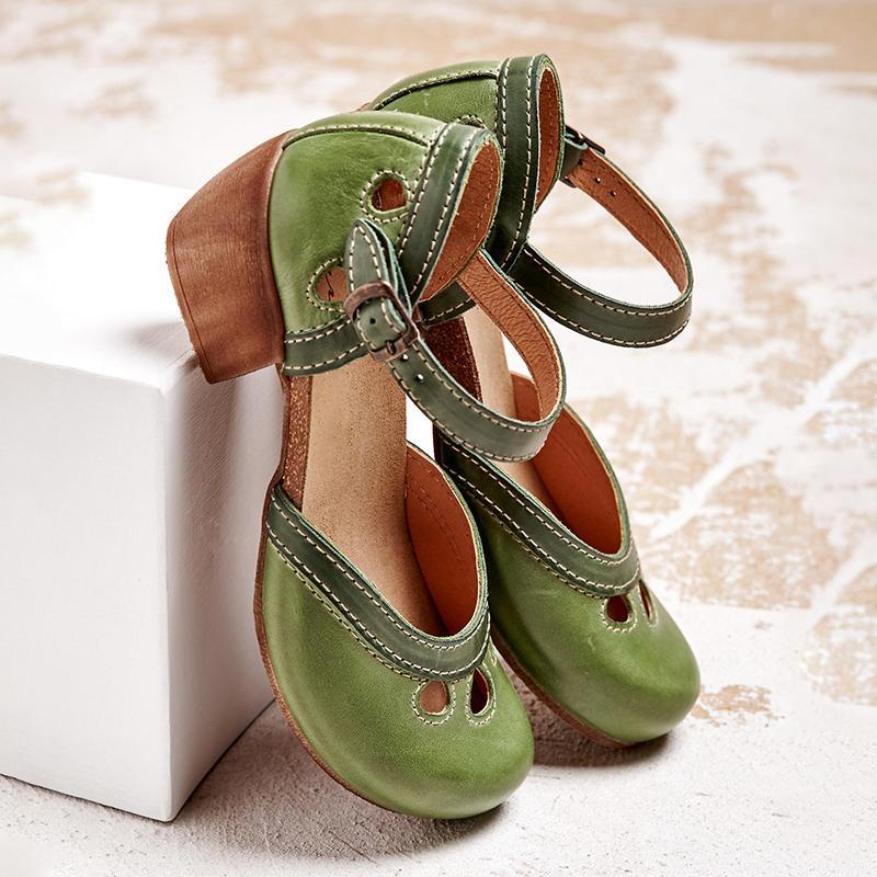 Charmante Retro Sandalen Met Open Details – Speels En Vrouwelijk Design