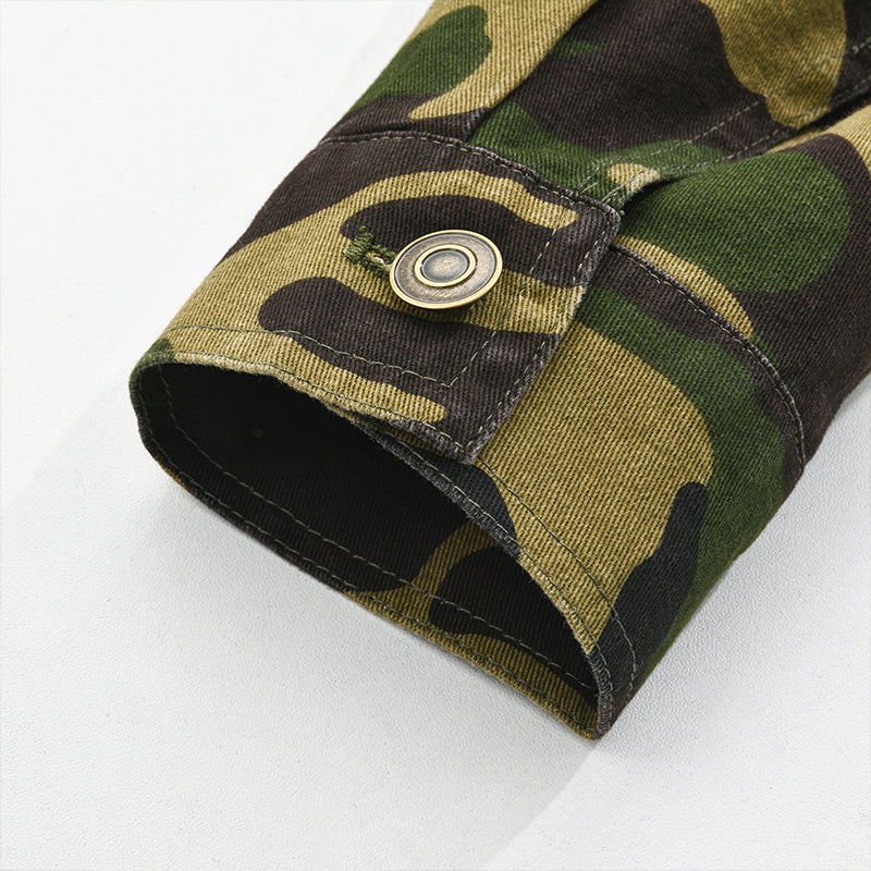 Heren Camo Canvas Jas