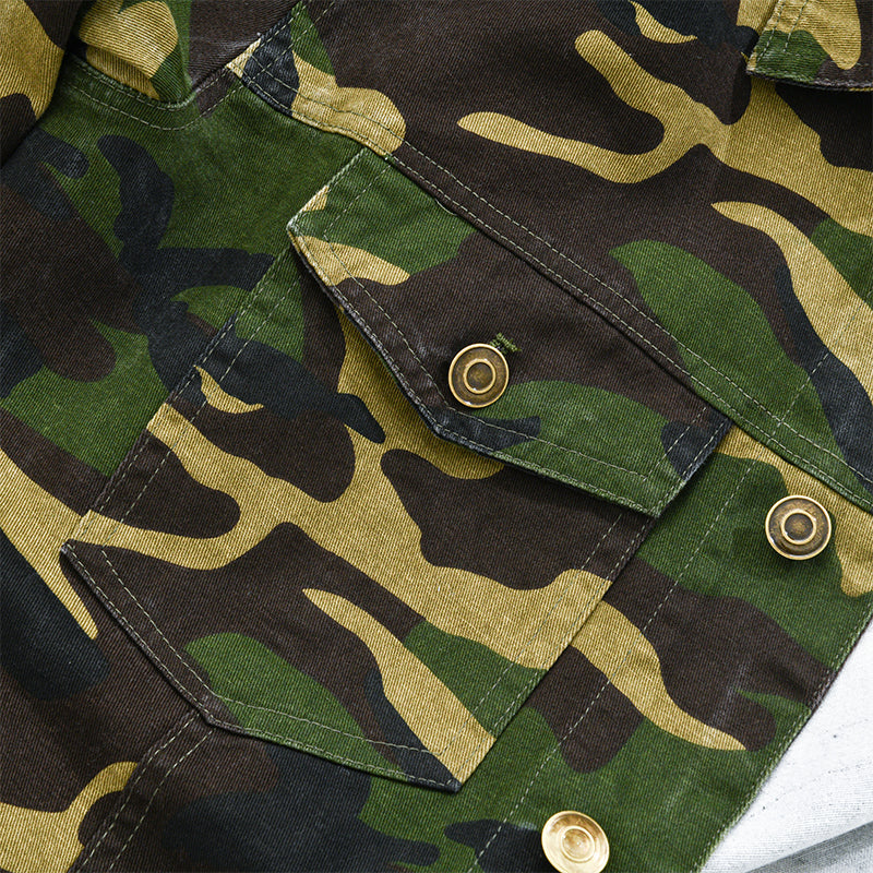 Heren Camo Canvas Jas