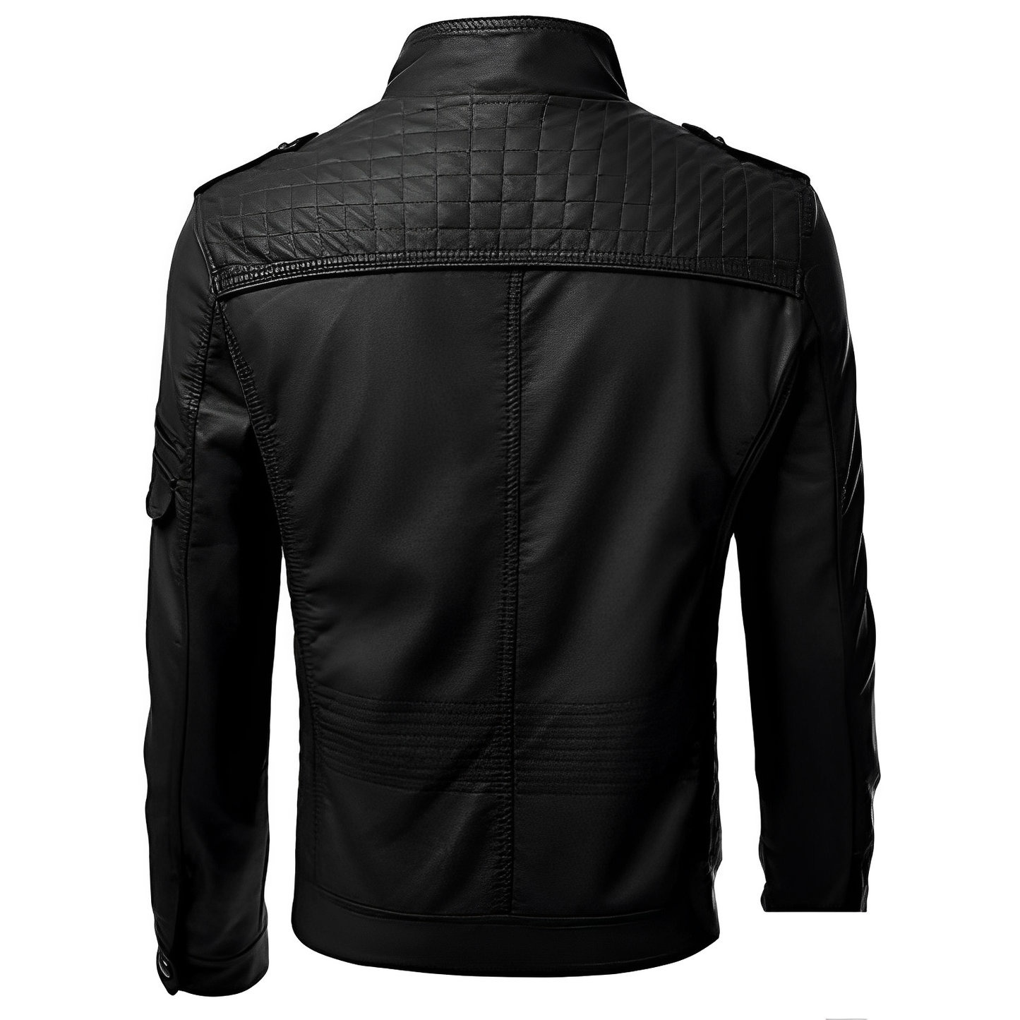 Bikerjack Voor Heren Met Ritsdetails – Stoere Leerlook Voor Elke Dag Met Karakter