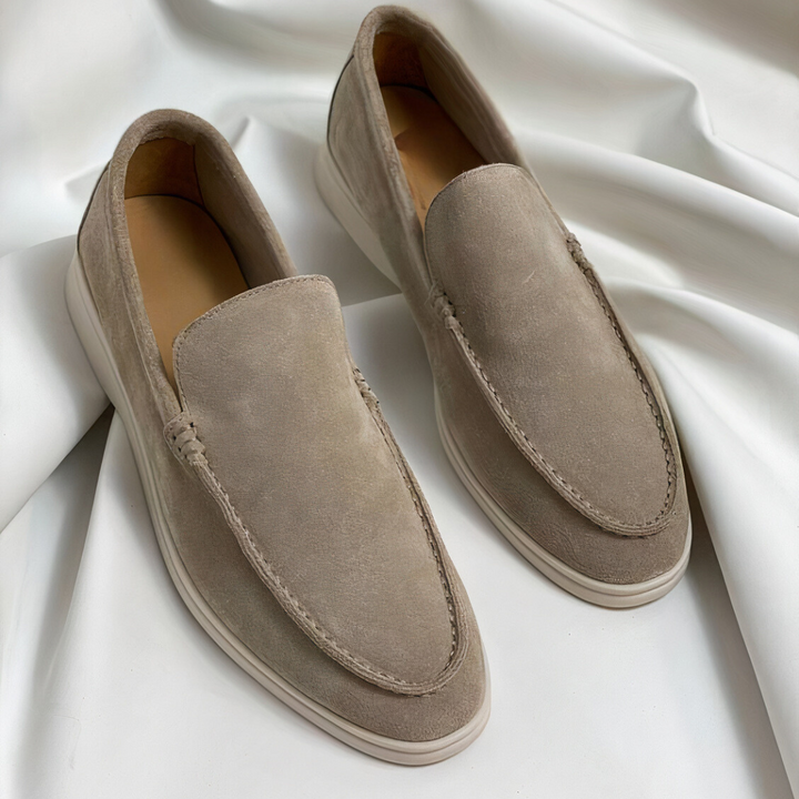 Heren Instapper Suède Look – Slip-On, Comfortzool & Voorjaar & Zomer