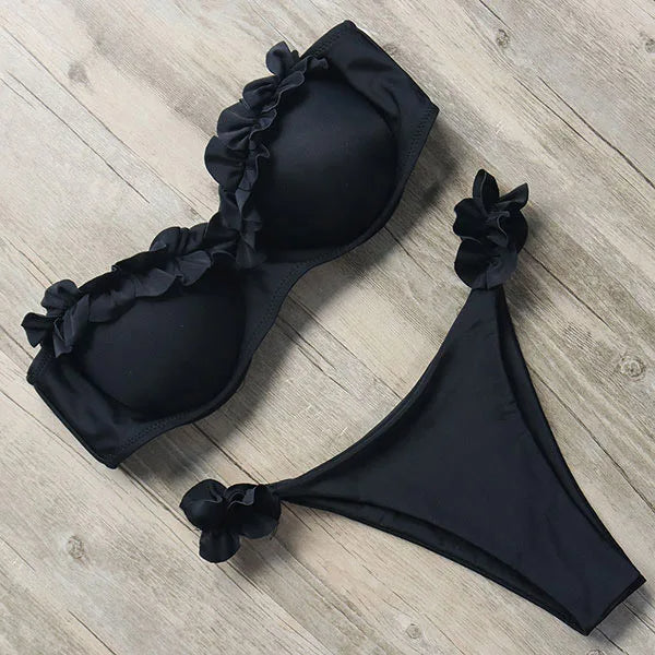 Bikini voor dames – strapless in verschillende prints en kleuren – zomer en strand