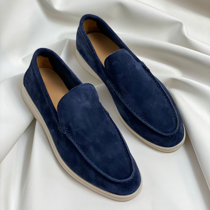 Heren Instapper Suède Look – Slip-On, Comfortzool & Voorjaar & Zomer