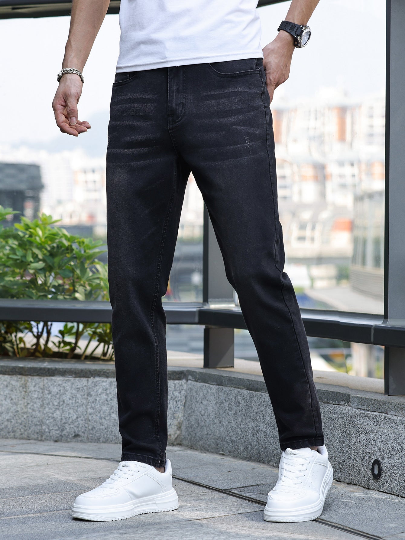 Rechte jeans voor heren