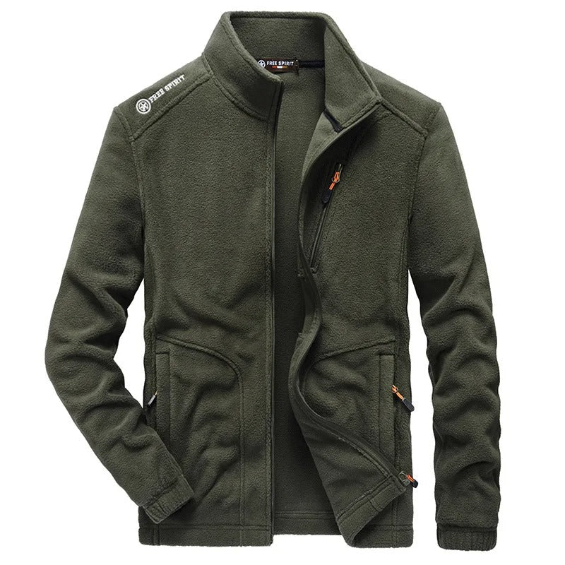 Fleece Herenjas Met Rits – Warme Outdoor Tussenjas Met Sportieve Uitstraling