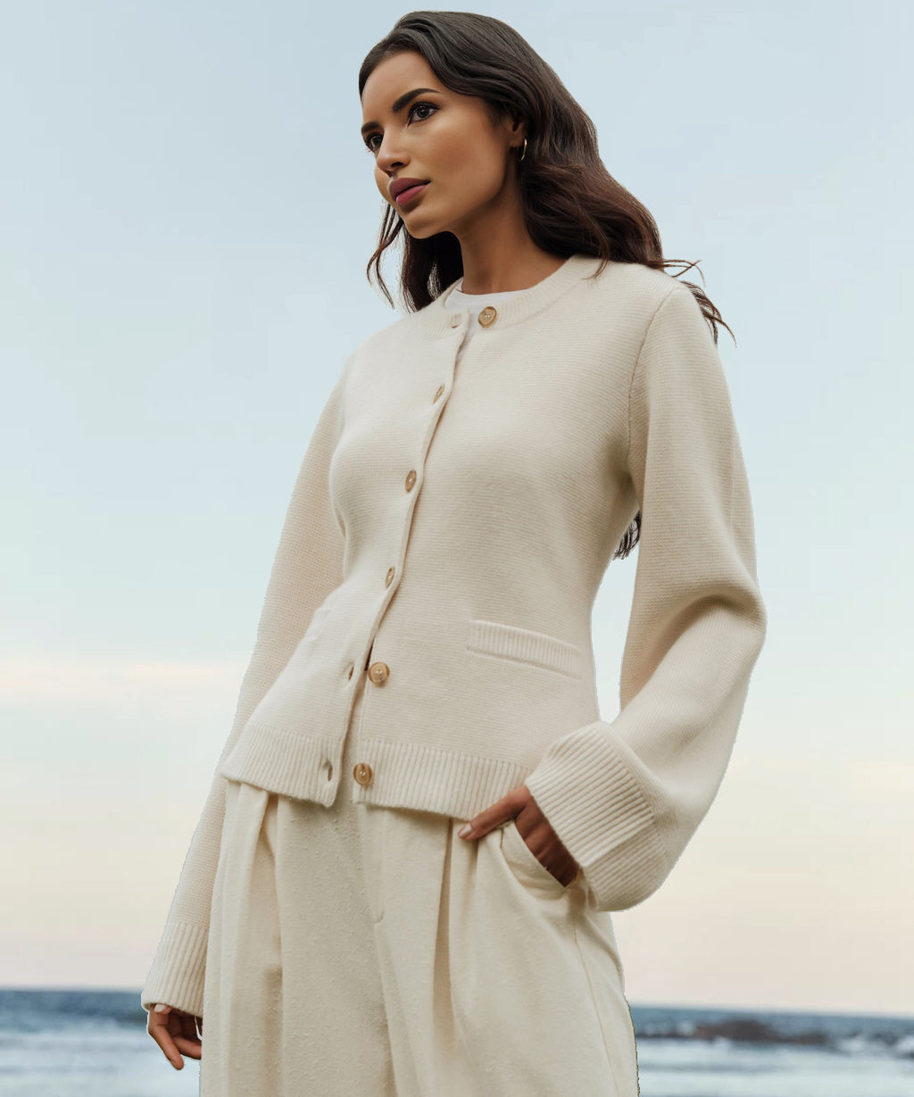 Elegante Cardigan Met Knopen