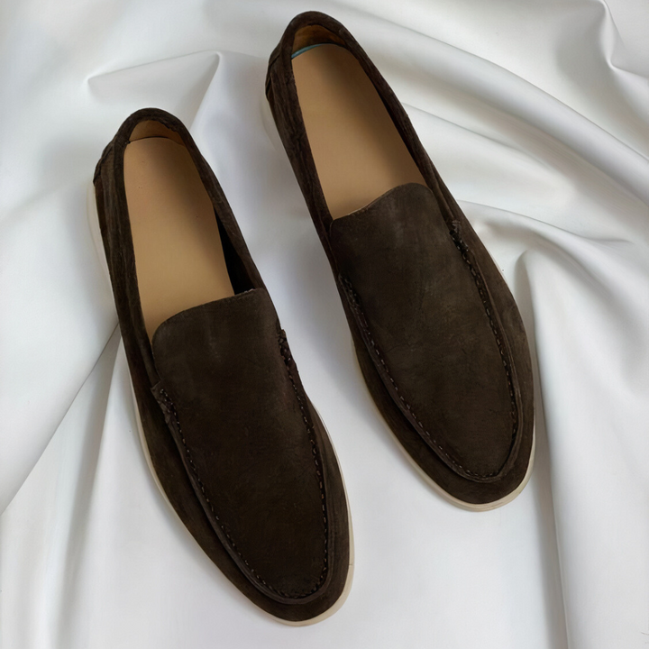 Heren Instapper Suède Look – Slip-On, Comfortzool & Voorjaar & Zomer