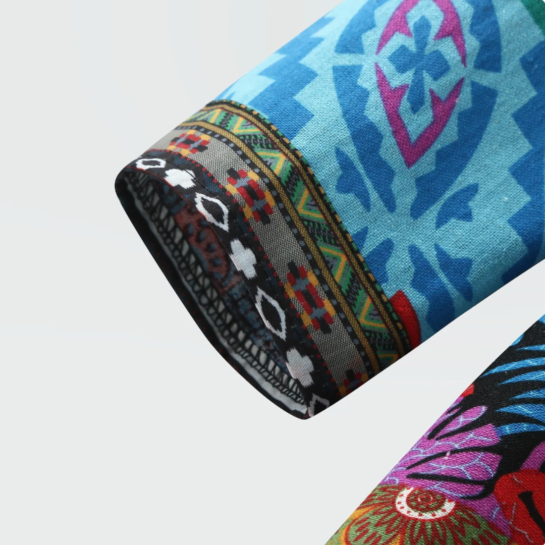 Boho Patchwork Jas Met Etnisch Motief – Opvallende Eyecatcher Voor Elk Seizoen