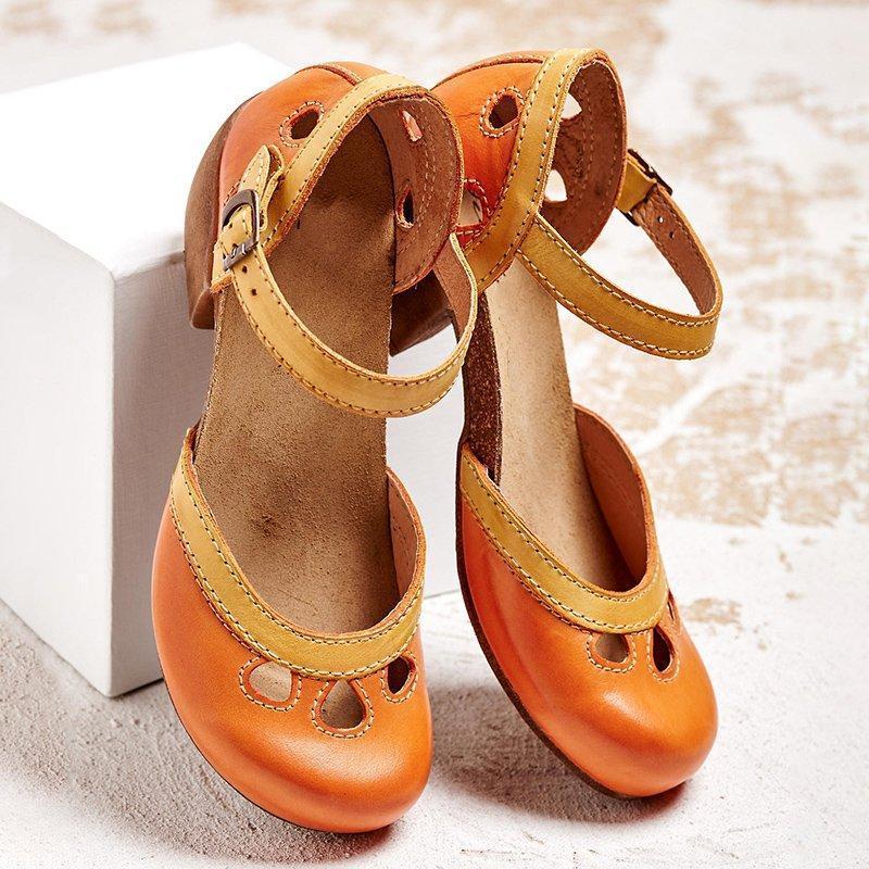 Charmante Retro Sandalen Met Open Details – Speels En Vrouwelijk Design
