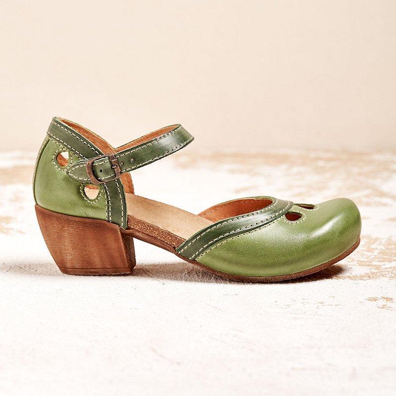 Charmante Retro Sandalen Met Open Details – Speels En Vrouwelijk Design