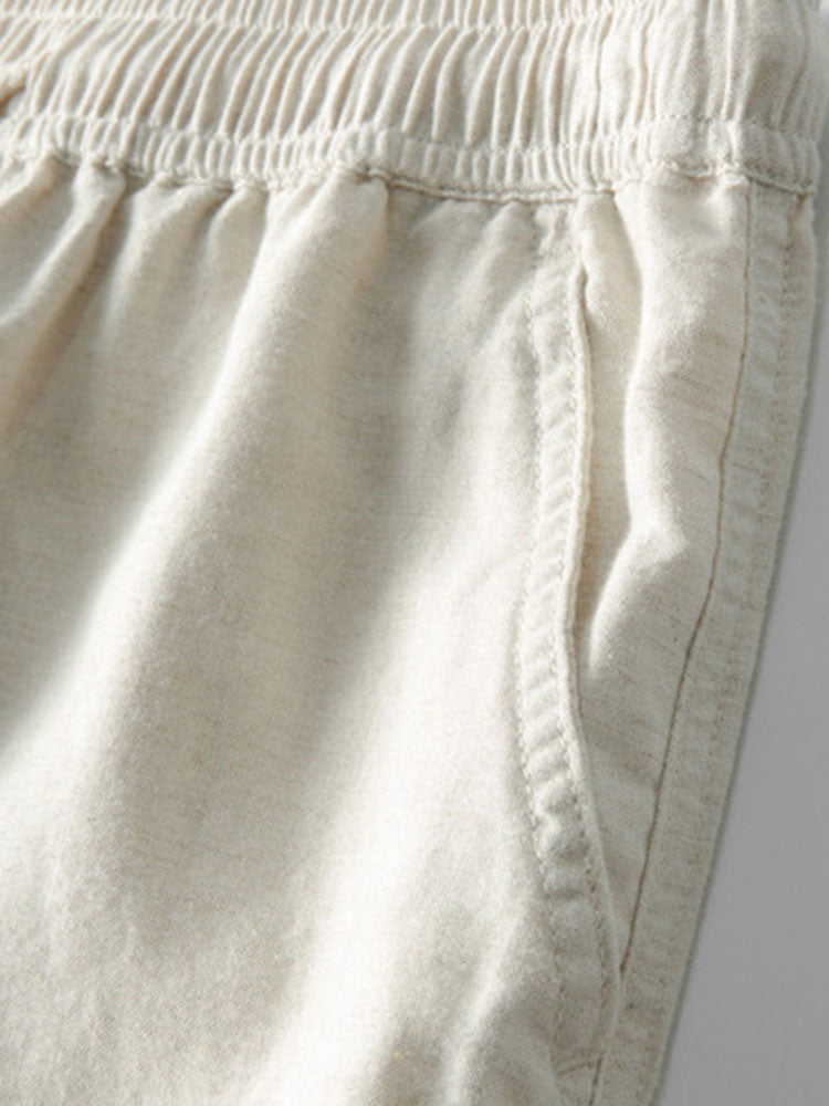 Zomerset voor heren met opengewerkt overhemd – ademend design, rechte broek & stijlvolle uitstraling