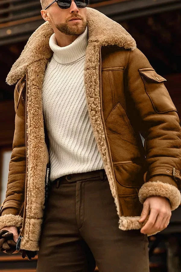 Luxe Sherpa Aviator Jas