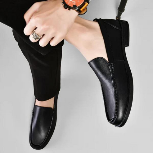 Heren Instapper Met Stikseldetail – Slip-On, Comfortzool & Voorjaar & Zomer