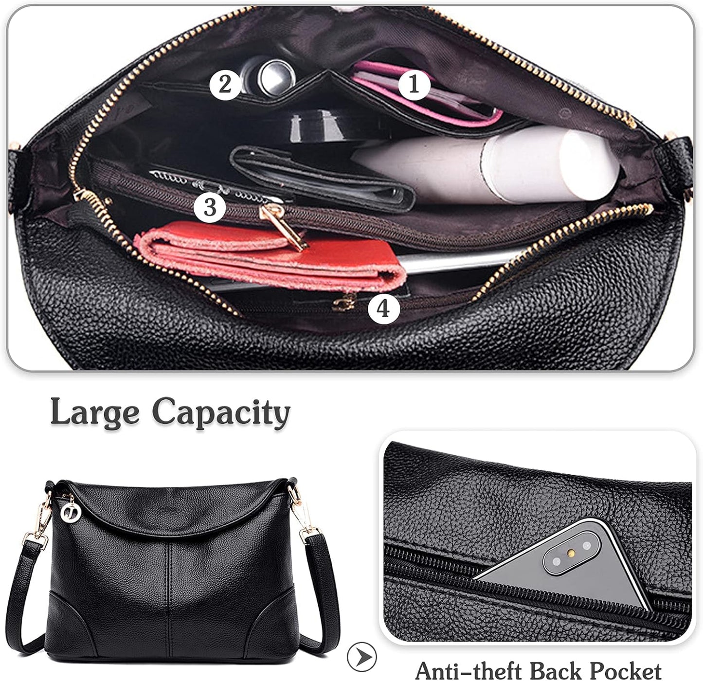 2-In-1 Crossbody Handtas