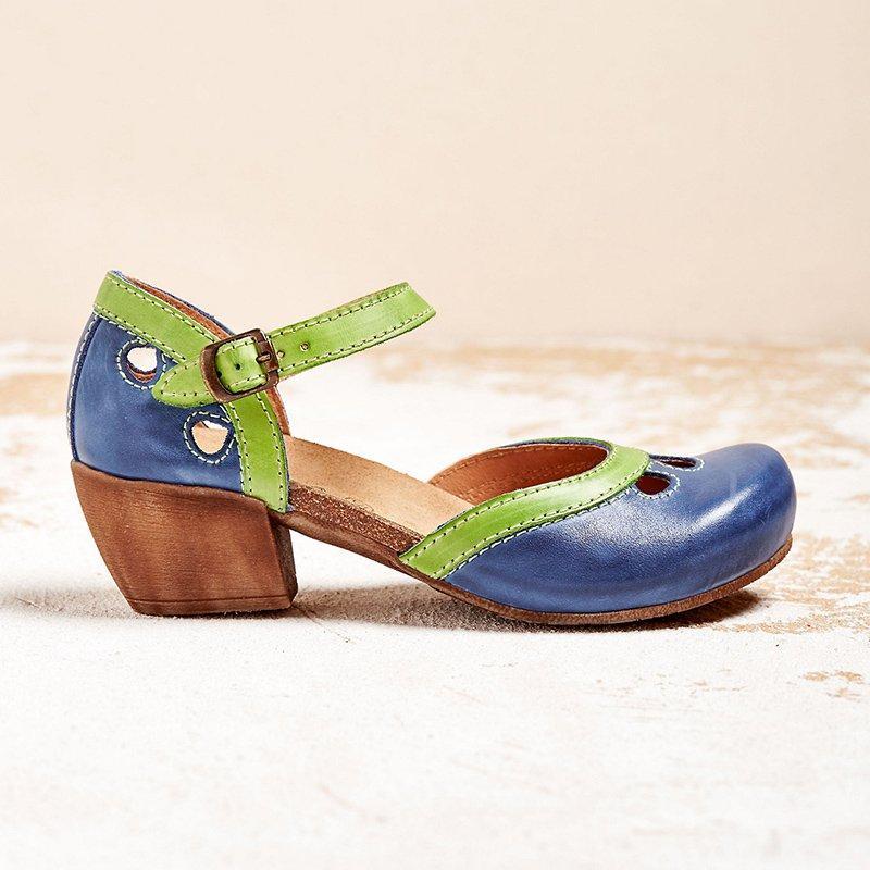 Charmante Retro Sandalen Met Open Details – Speels En Vrouwelijk Design