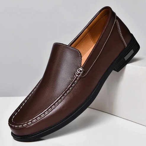 Heren Instapper Met Stikseldetail – Slip-On, Comfortzool & Voorjaar & Zomer