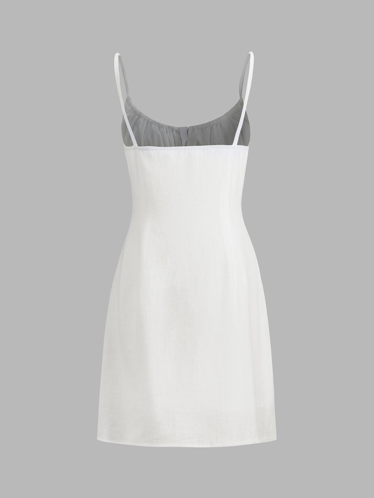 Zomerse Lichte Linnen Mini Jurk Voor Vrouwen – Effen Ontwerp, Ademend Materiaal & Perfect Voor Casual Uitjes Of Zomerse Feestjes.