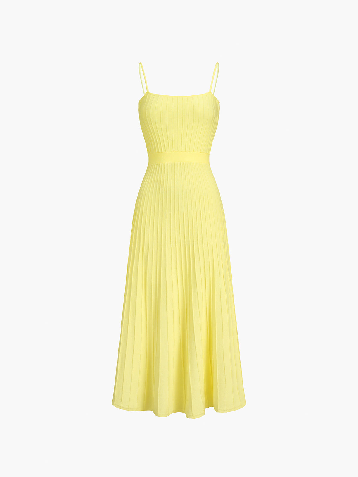Elegante Rib Midi Zomerjurk Voor Modebewuste Vrouwen – Ademend Materiaal, Flatterende Pasvorm & Perfect Voor Zomerse Gelegenheden.