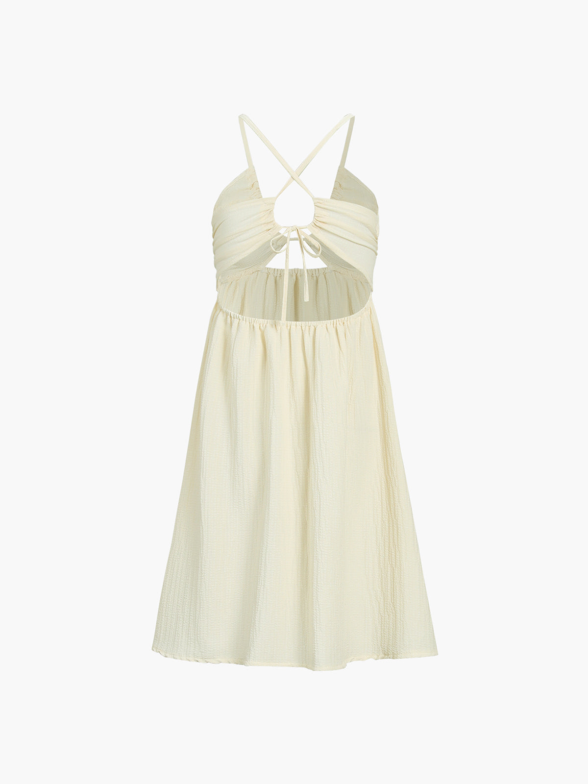 Elegante Criss Cross Split Midi Jurk Voor Modebewuste Vrouwen – Luxe Stof, Tijdloze Kleur & Perfect Voor Feestelijke Gelegenheden.
