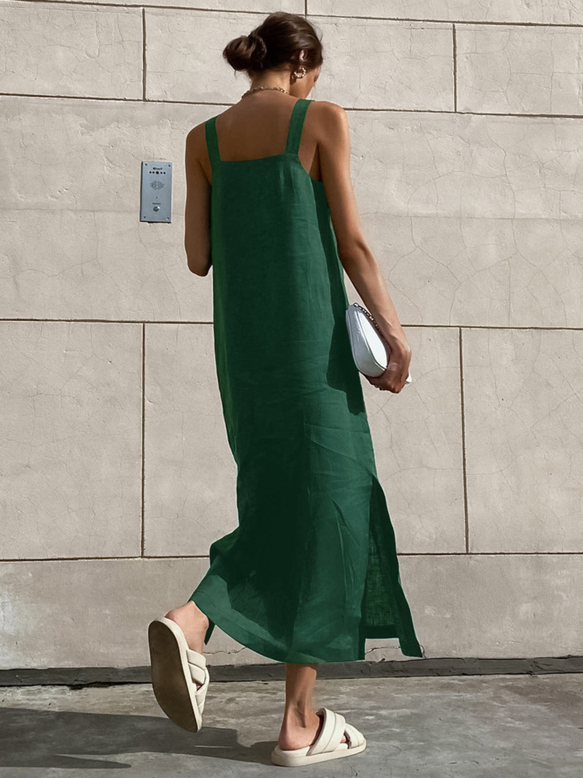 Stijlvolle Katoenen Lange Cami Jurk Voor Modebewuste Vrouwen – Ademend, Tijdloos Ontwerp & Ideaal Voor Zomerse Gelegenheden.