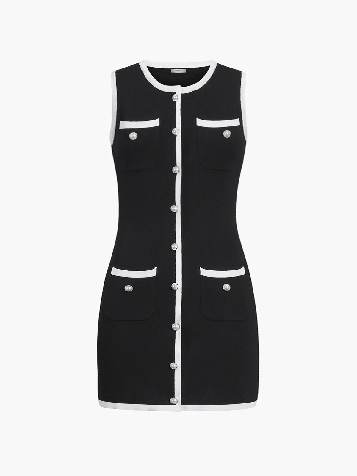 Zomerse Mouwloze Sweaterjurk Voor Modebewuste Vrouwen – Multi Pocket, Casual Stijl & Perfect Voor Elke Uitgaansgelegenheid.