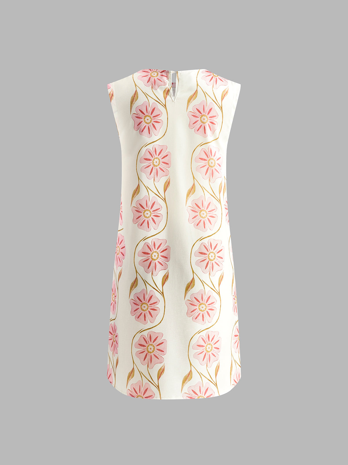 Romantische Mouwloze Korte Jurk Voor Dames – Zachte Stof, Speelse Print & Perfect Voor Zomerse Avonden Met Een Vleiende Pasvorm.