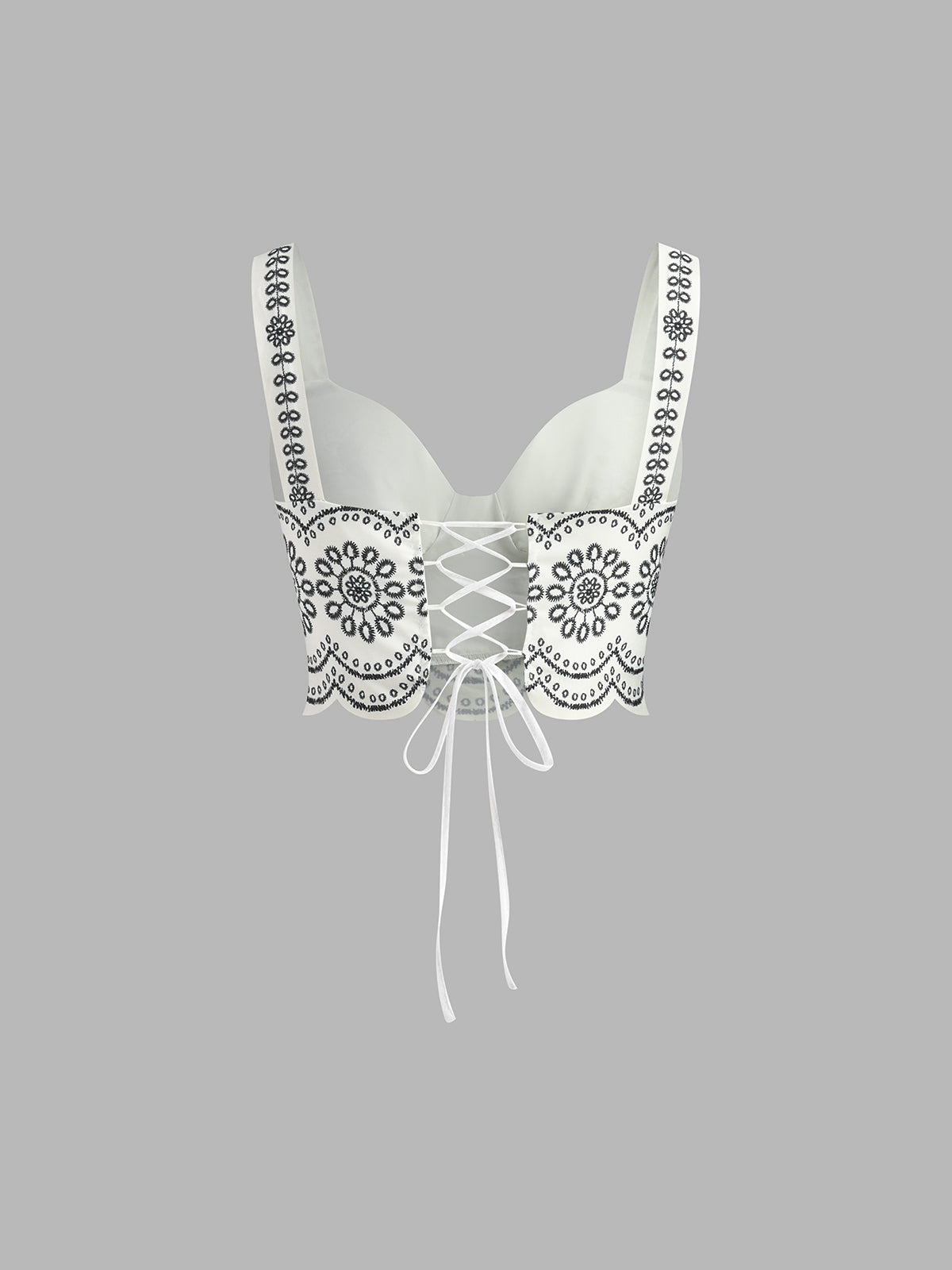 Elegante Geprinte Mouwloze Rokset Voor Modebewuste Dames – Zachte Stof, Speelse Strik & Perfect Voor Zomeruitjes Of Feestelijke Gelegenheden.