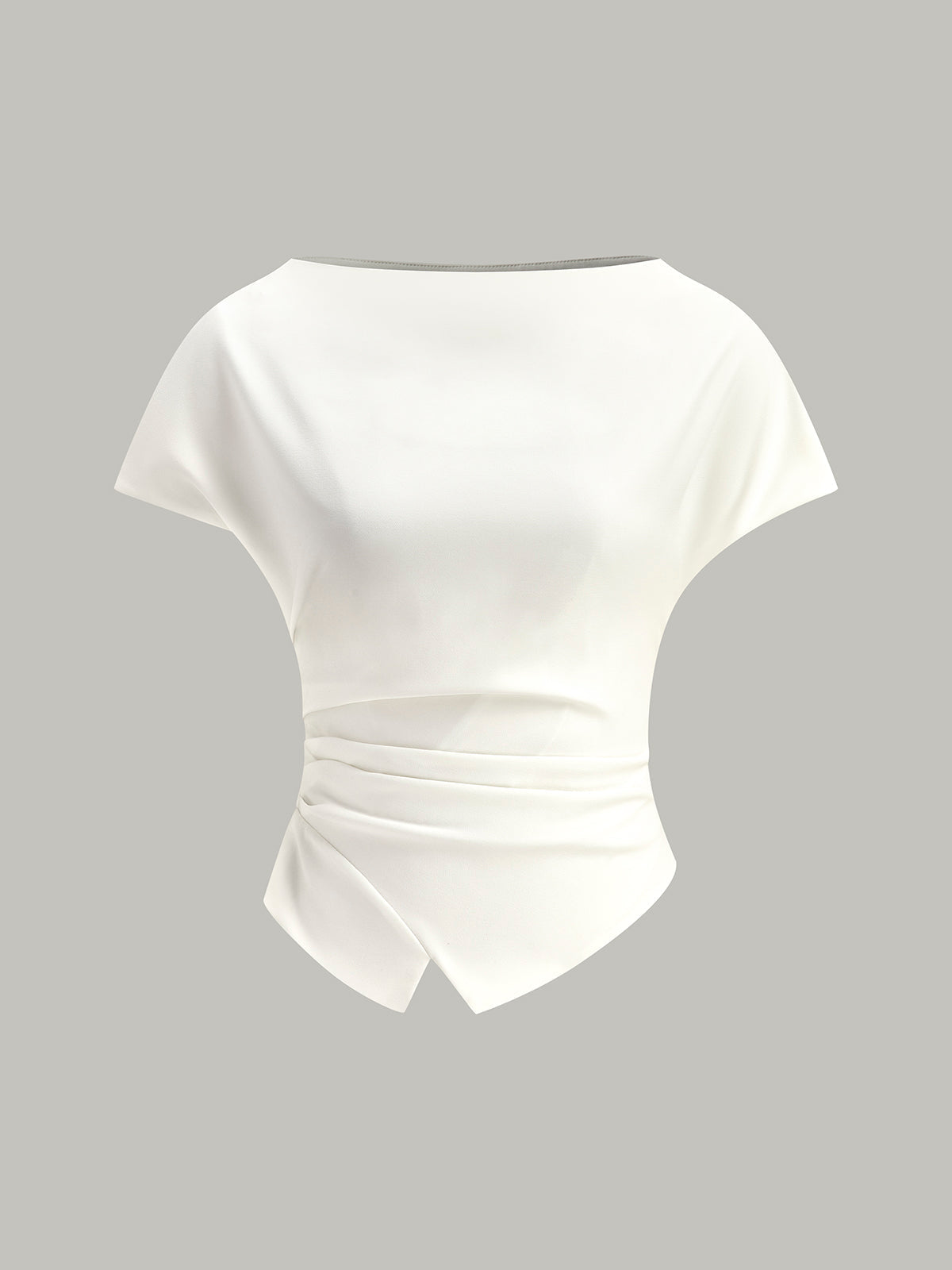 Asymmetrisch Gelaagd T-Shirt Voor Vrouwen – Elastische Stof, Modieus Design & Ideaal Voor Casual Uitjes Of Een Avondje Uit.