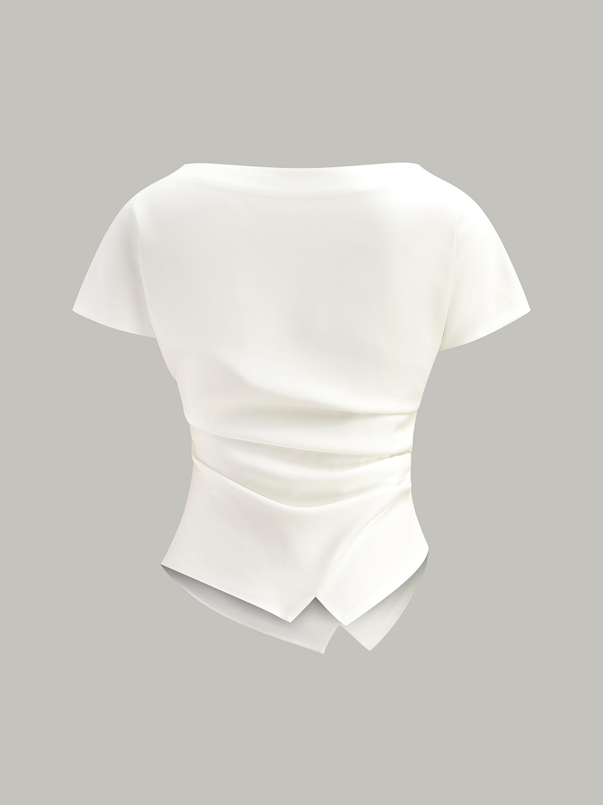 Asymmetrisch Gelaagd T-Shirt Voor Vrouwen – Elastische Stof, Modieus Design & Ideaal Voor Casual Uitjes Of Een Avondje Uit.