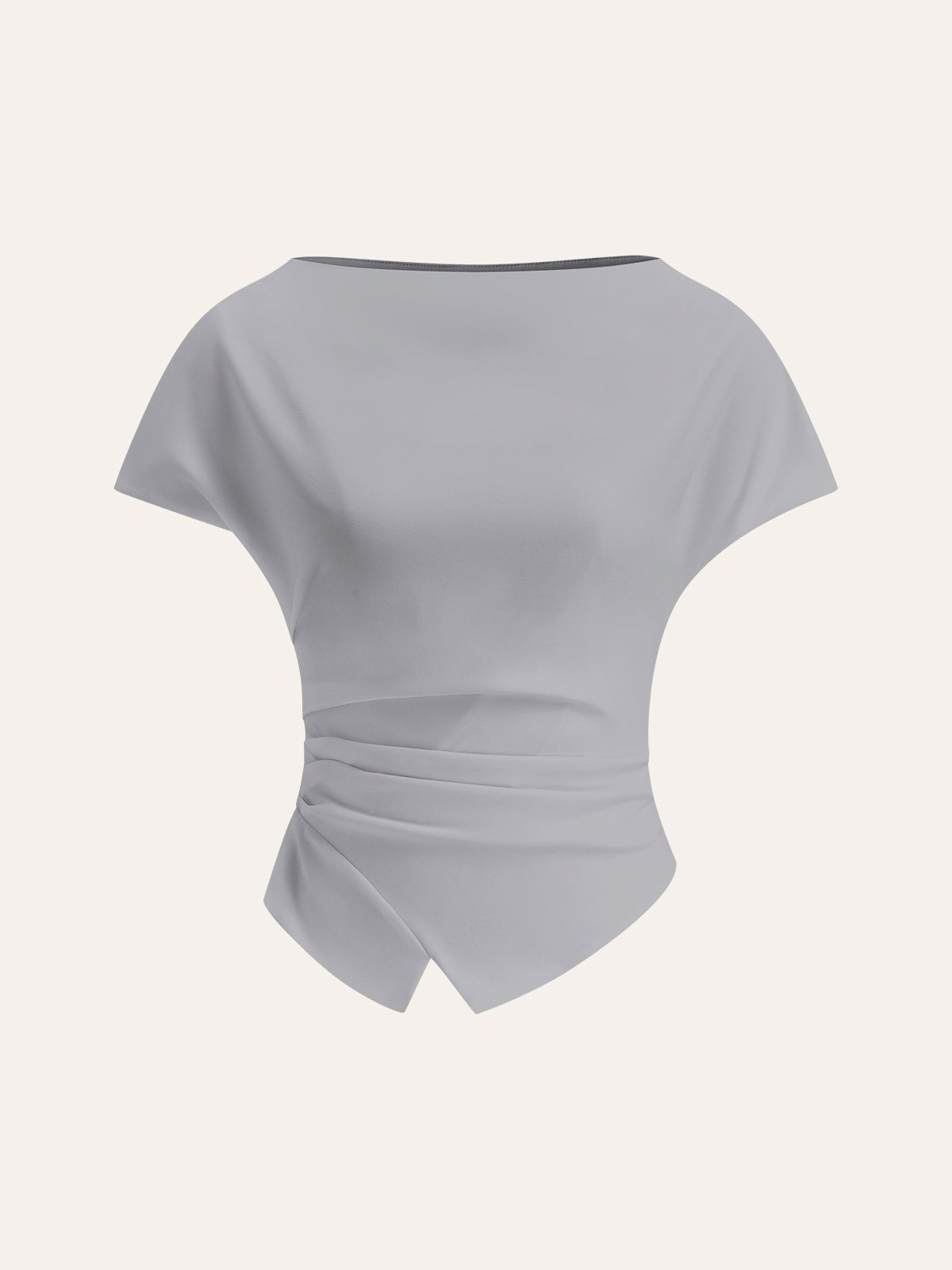 Asymmetrisch Gelaagd T-Shirt Voor Vrouwen – Elastische Stof, Modieus Design & Ideaal Voor Casual Uitjes Of Een Avondje Uit.