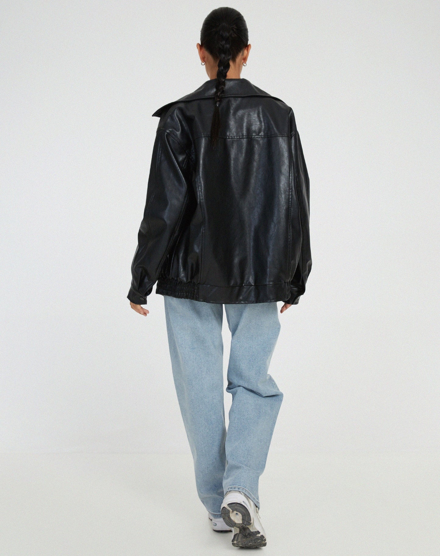 Trendy Oversized Leren Damesjas