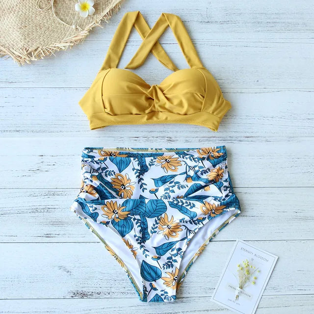 Bikini met hoge taille voor dames – ondersteuning, figuurflatterend & perfect voor zomerse dagen