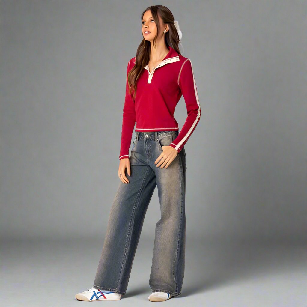Low-Rise Jeans Met Lage Taille & Stretch