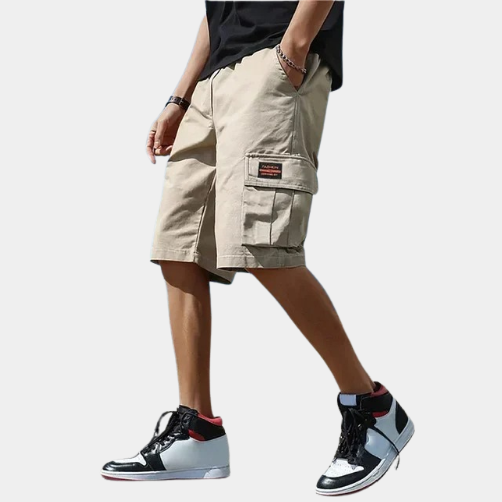 Korte Broek Voor Heren – Cargo Model, Stevige Stof & Praktisch Voor Zomer