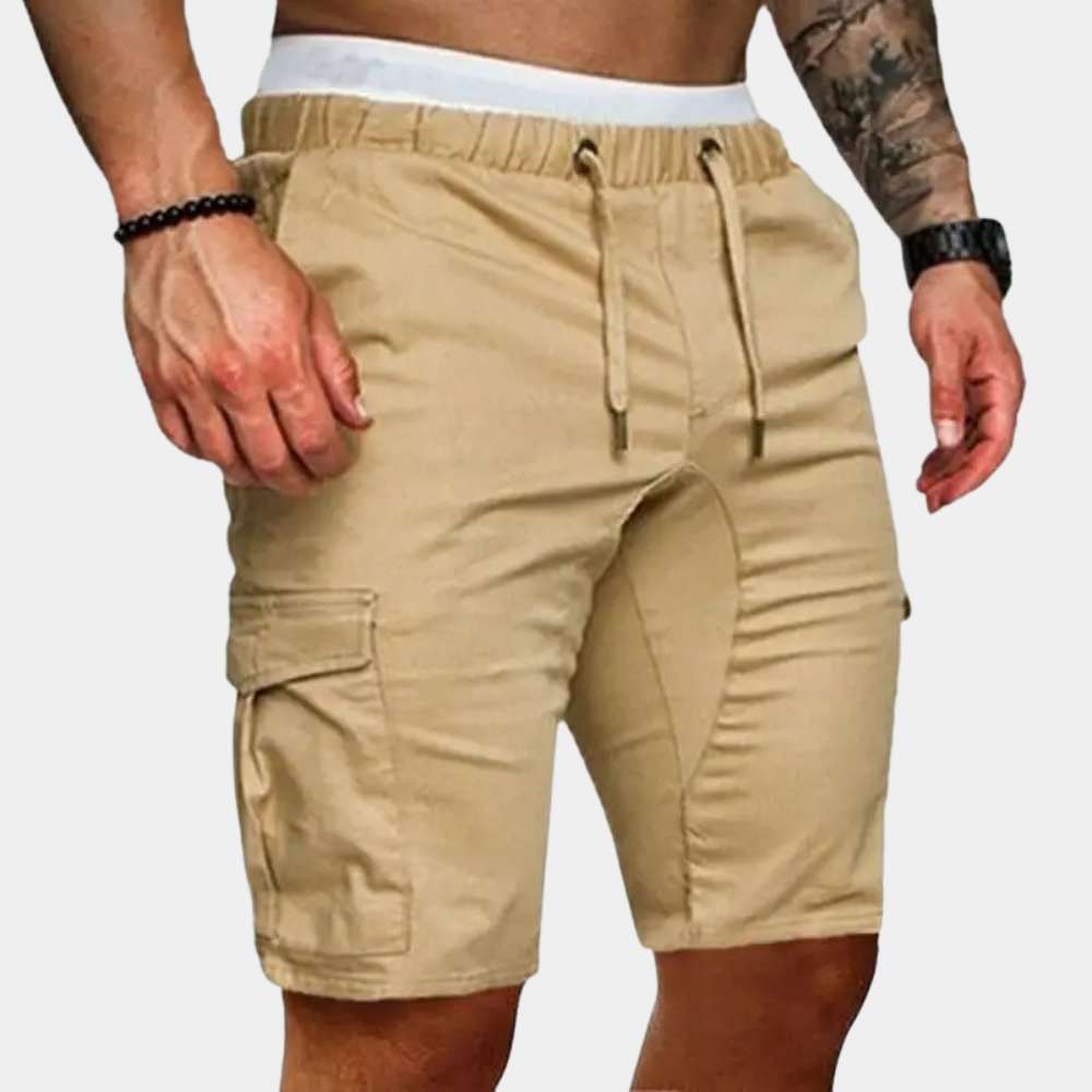 Korte Broek Voor Heren – Cargozakken, Trekkoord & Comfortabele Pasvorm Voor Zomer