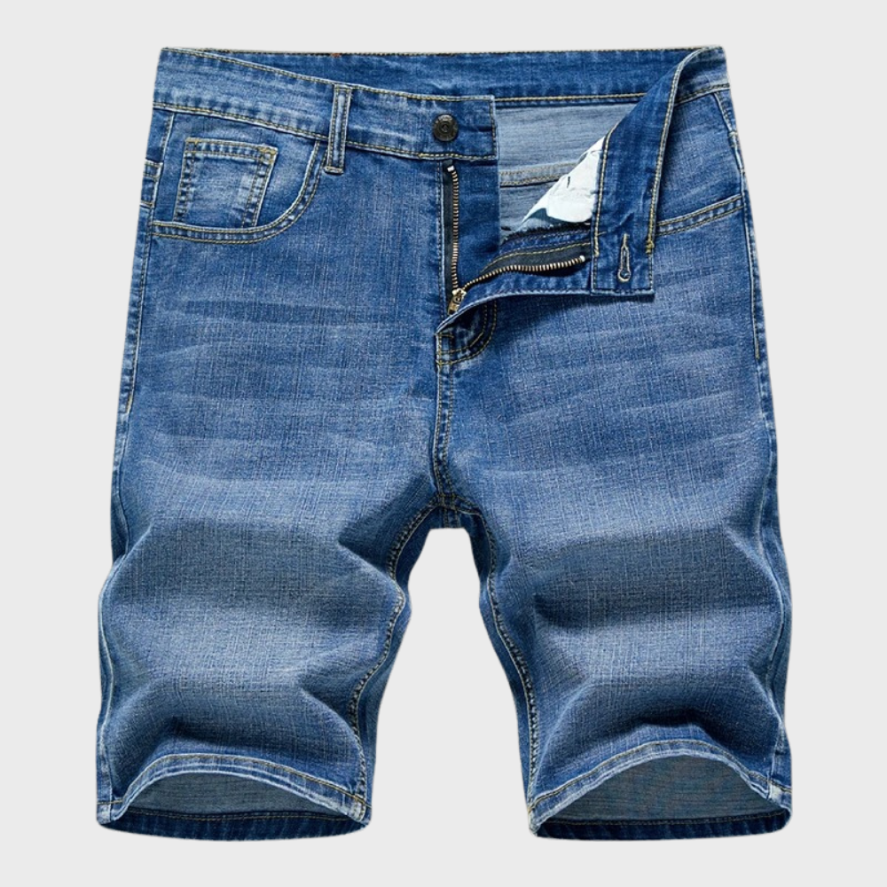 Denim Korte Broek Voor Heren – Stretchstof, 5-Pocket & Zomerproof