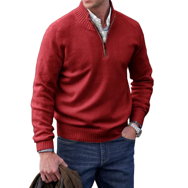 Zakelijke Herentrui Met Half-Zip