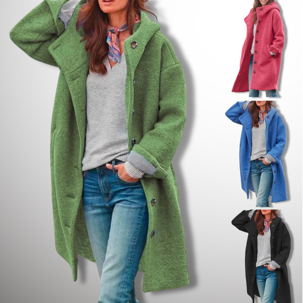 Oversized Wollen Mantel Voor Dames – Comfortabel En Stijlvol Voor Herfst En Winter