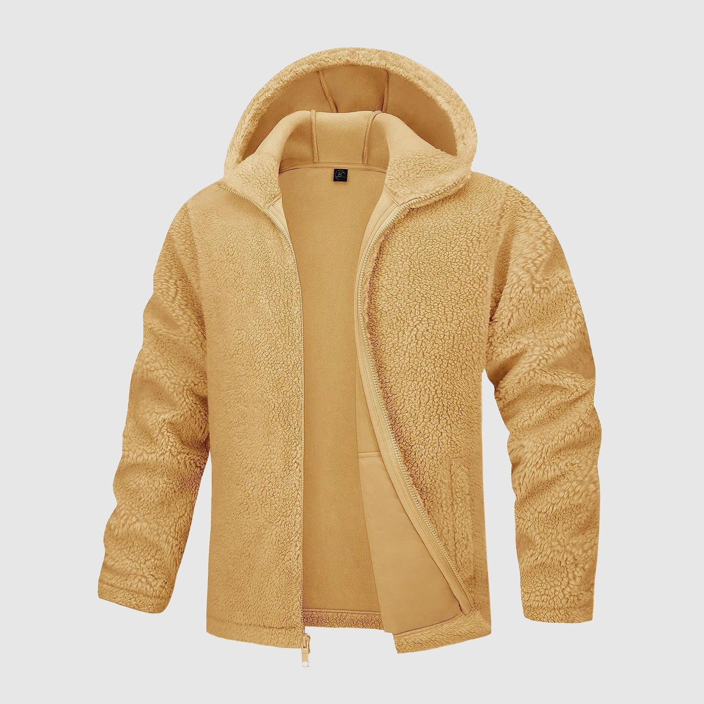 Heren Hoodie Van Sherpa Fleece – Ultieme Warmte En Comfort Voor Koude Dagen