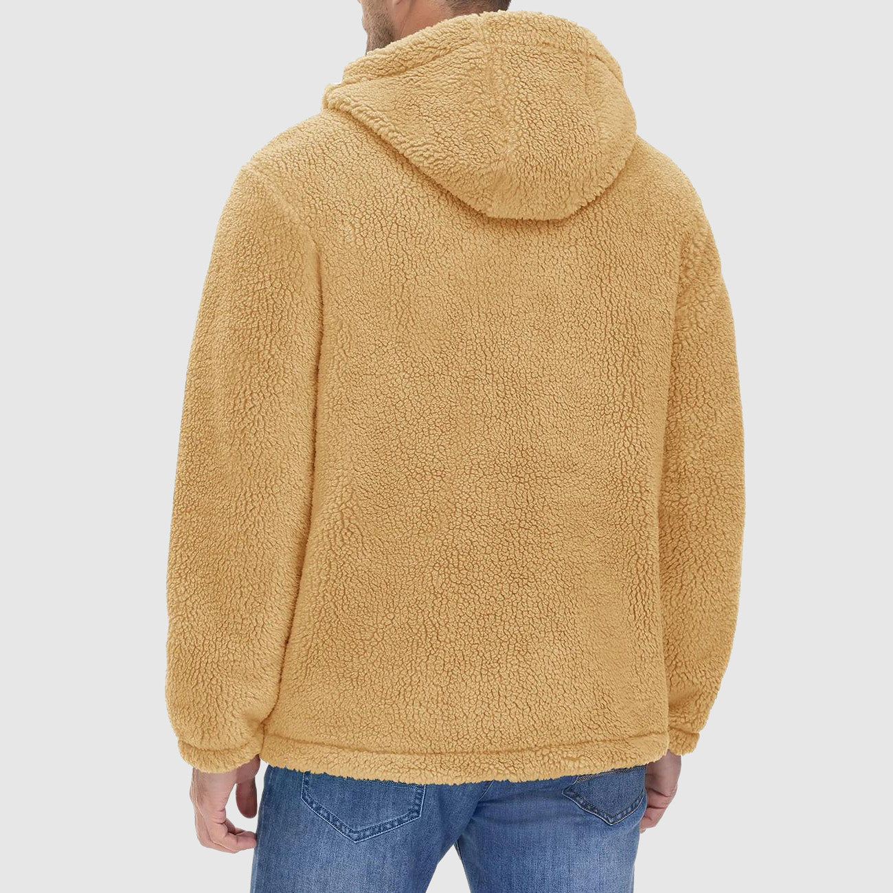 Heren Hoodie Van Sherpa Fleece – Ultieme Warmte En Comfort Voor Koude Dagen