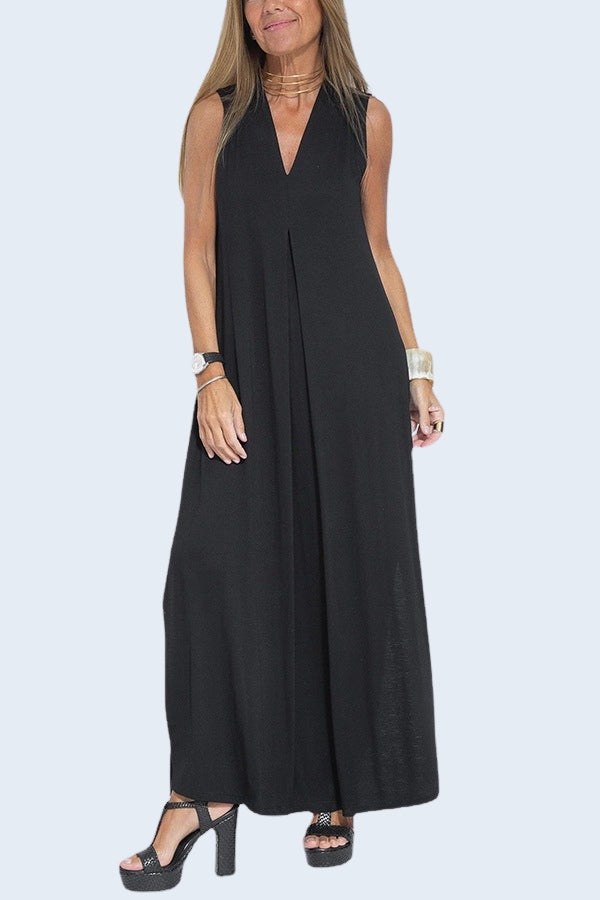 Lange Damescardigan Met Mouwen En Maxi Jumpsuit – Stijlvolle Co-Ord Set Met Elegante Flair